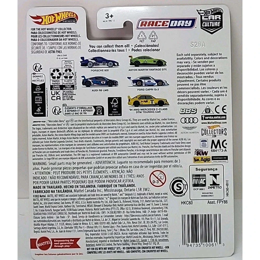 New Hot Wheels Car Culture‎ Race Day 1:64 Aston Martin Vantage#95 GTE (2/5) Toy